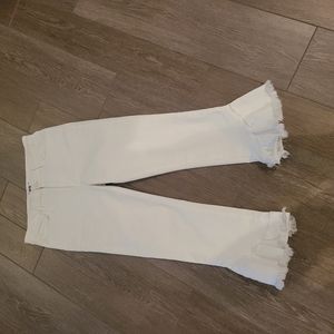 Paige Hoxton Straight Ankle white jeans
